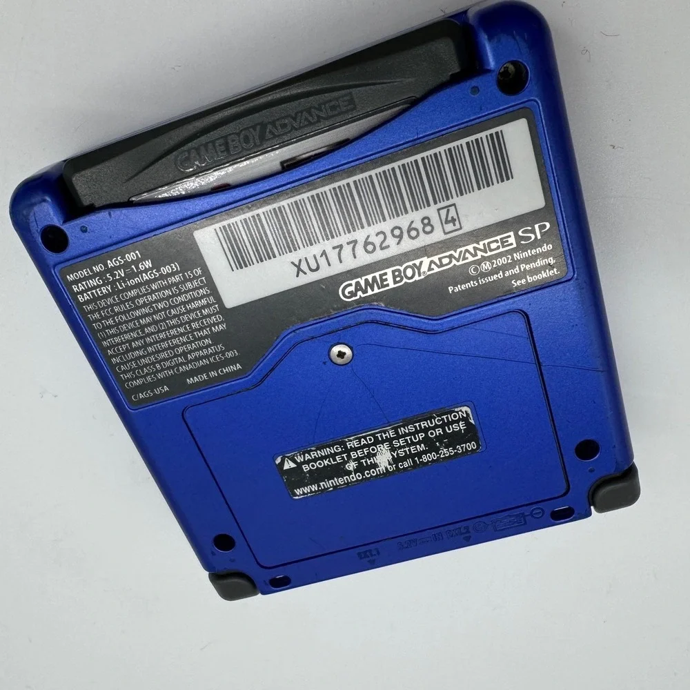 Nintendo Game Boy Advance SP Cobalt Blue Handheld System AGS-001 with Charger